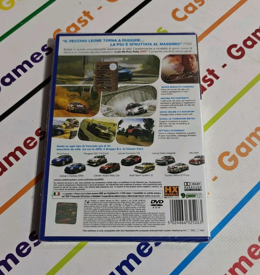 PS2 COLIN MCRAE RALLY 2005 - PAL ITALIANO NUOVO SIGILLATO PERFETTO PLAYSTATION 2 - Immagine 2 di 3