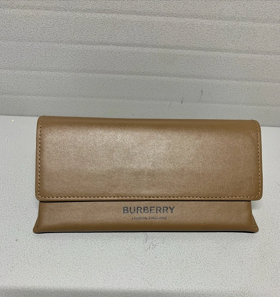 Burberry Brown Soft Leather Eyeglasses Sunglasses *Case Only* EXCELLENT CONDITN - Image 3 of 4