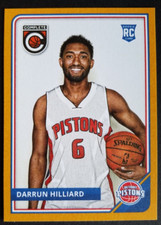 Darrun Hilliard ROOKIE GOLD Parallel Panini Complete 2015 2016 Card #294 Pistons