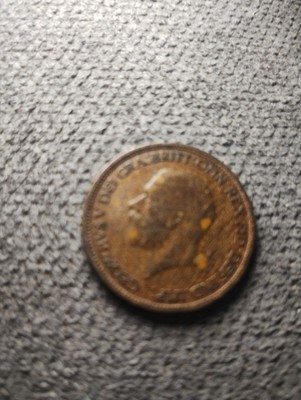 1932 George V halbe Penny Münze
