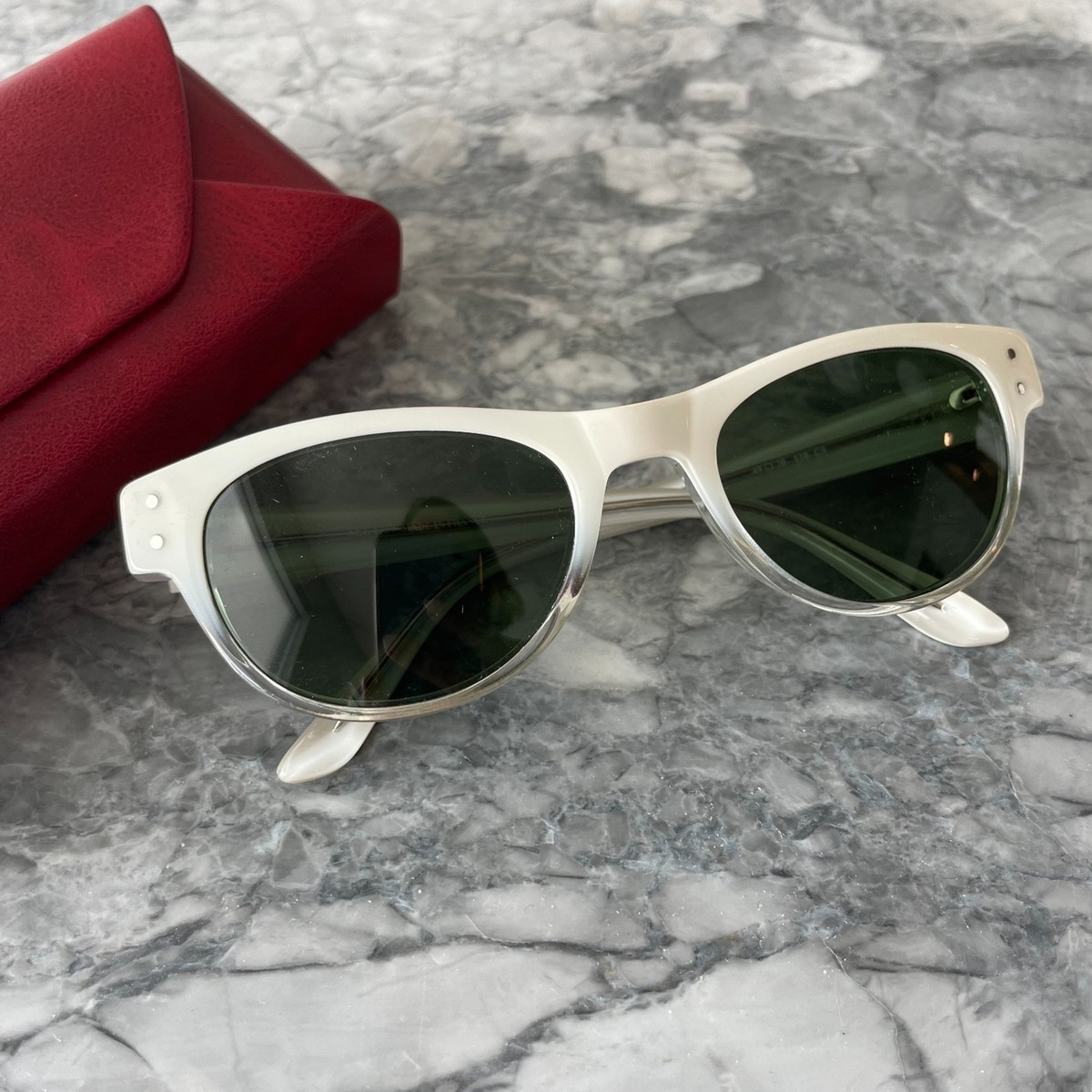 SEE Eyewear Ombre Rimmed Sunglasses with Box White | eBay display picture 1