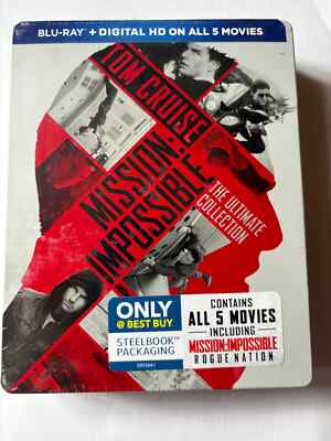 MISSION IMPOSSIBLE ULTIMATE COLLECTION 5 FILMS bluray steelbook NEW OOP BEST BUY
