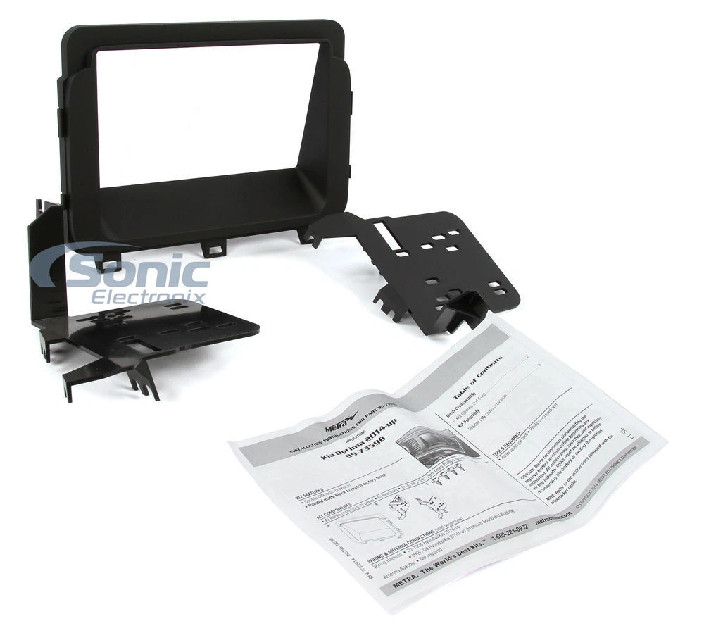 Metra 95 7359B Double DIN Dash Kit for Select 2014 Up Kia Optima Vehicles