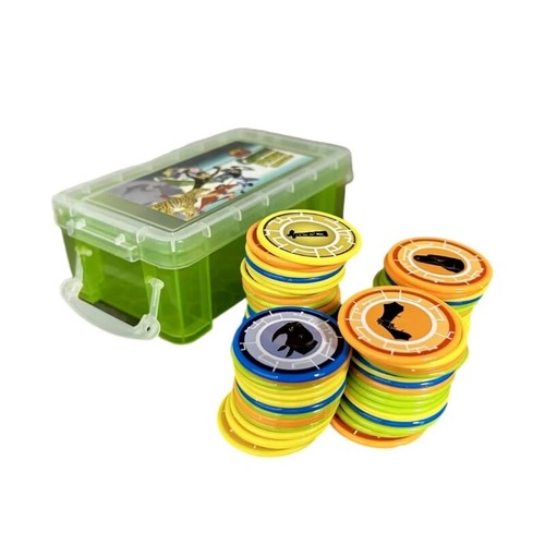 70 PCS Random Color Wild Kratts Power Discs Box Collection Board Game Toy - Picture 11 of 22