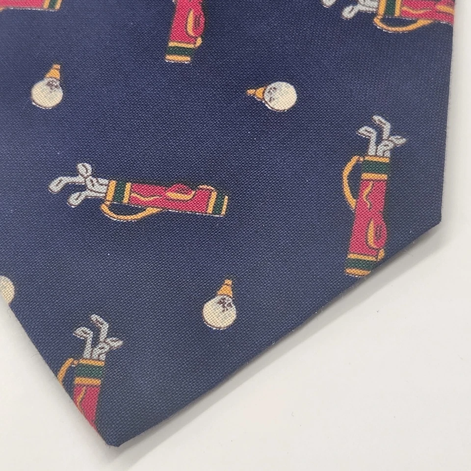 Corbata de golf Vera Bradley azul marino 100 % algodón Indiana novedad Hecha en EE. UU. Foto 3 de 4