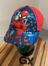 YOUTH KIDS BOYS MARVEL SPIDERMAN HAT STRAPBACK ADJUSTABLE VGC GX