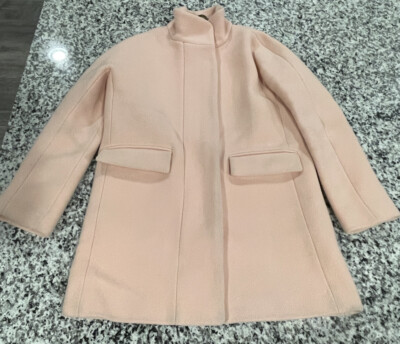 J. Crew Stadium Cloth Nello Gori Wool Full Zip Cocoon Jacket Coat