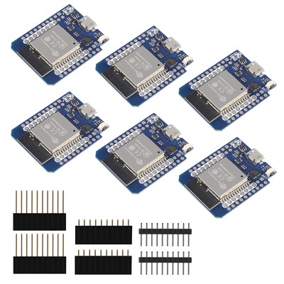 6Pcs ESP32 D1 Mini NodeMCU D1 Board MH-ET Live MiniKit for ESP32 WiFi Module ...