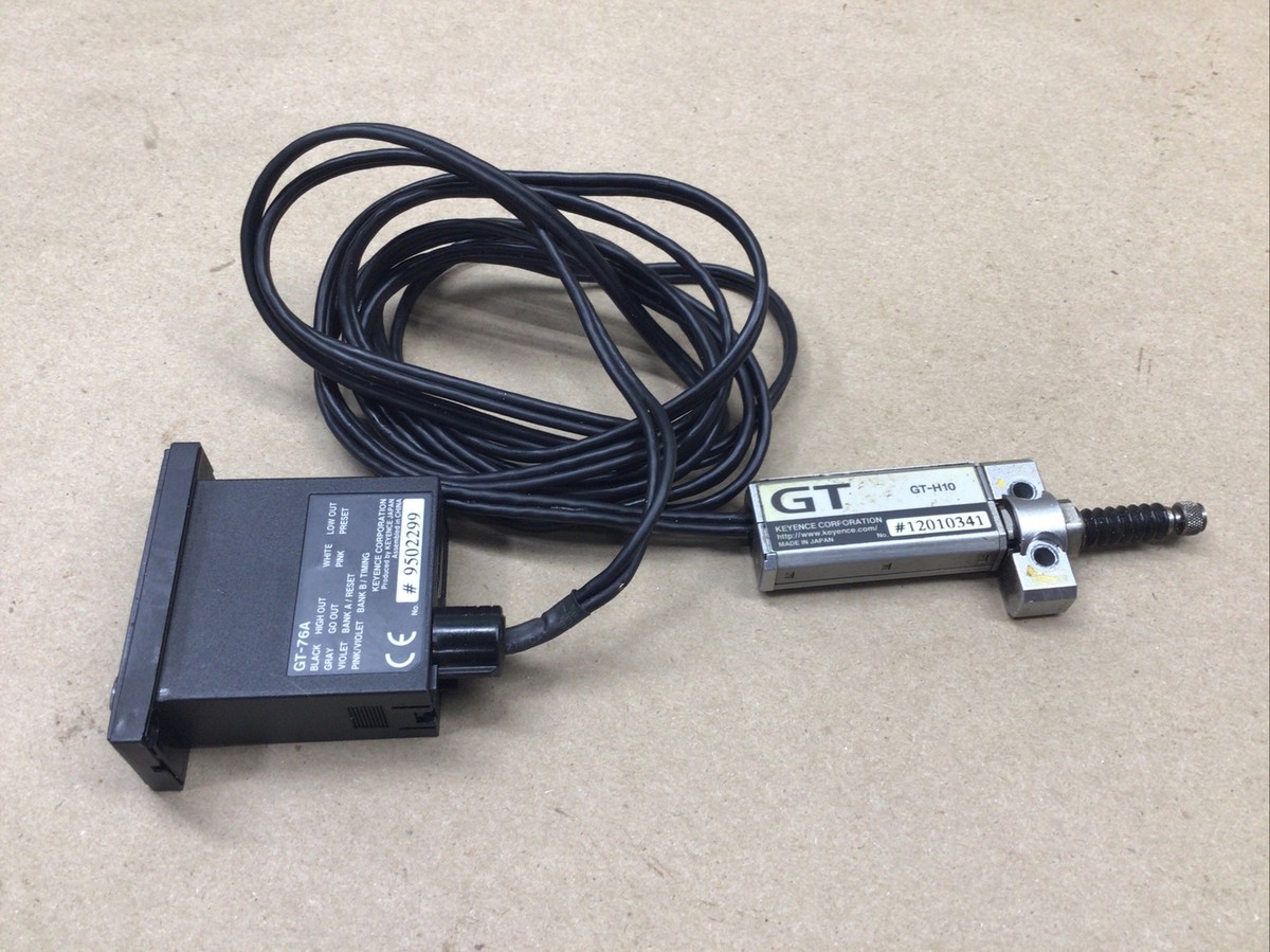 Keyence GT-H10 Digital Contact Sensor WITH GT-76A #27J15 | eBay