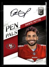 2018 Donruss Elite Dante Pettis Pen Pals Rookie Autograph Auto 49ers Y8741