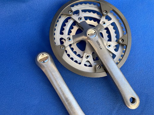 Retro Shimano Deore LX FC-M550 Kurbel crankset, touring trekking chainset guard - Bild 4 von 14