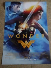WONDER WOMAN - MOVIE POSTER -ADVANCE WITH GAL GADOT AS WONDER WOMAN & CHRIS PINE