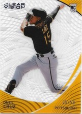 2022 Panini Chronicles Clear Vision Oneil Cruz 25/50 Rookie Blue Foil #2