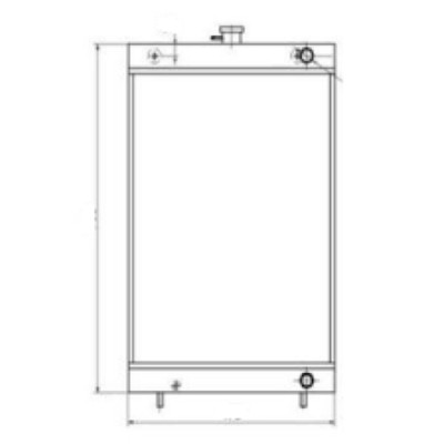 Water Tank Radiator 374-0171 For Caterpillar Excavator 305.5 306 306E ...