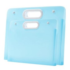 2 Pack Plastic Art Portfolio Bag Arts Storage Case for Diamond Painting Drawing