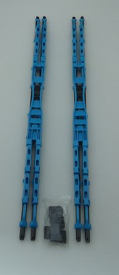 18'' Inch Blue Double Blade Windshield Wiper 2PC Set All Season