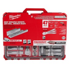 Milwaukee 48-22-9487 47pc 1/2 Drive Ratchet - Socket Set