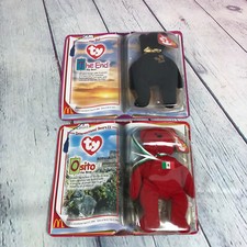 TY Teenie Beanie Babies McDonalds 2000 - Osito and The End - Still in Package