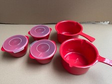 Microwave BPA Free Cookware Dishes with Lids Food Storage Containers - Set of 5