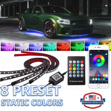 Rgb Led Strip Under Car Tube Underglow Underbody System Neon Light Kit