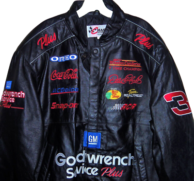 VTG 90'S DALE EARNHARDT SR. 7 TIME WINSTON CUP CHASE LEATHER