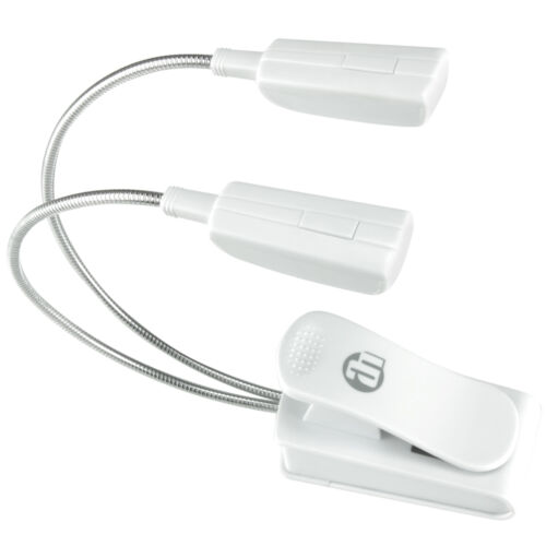 2x PROFI LED Schwanenhalslampe weiß, Lampe Leselampe Klemmlampe incl. Batterien - Bild 7 von 7