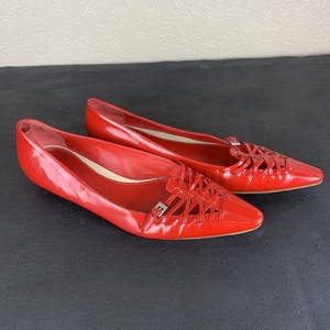 prada red patent leather shoes