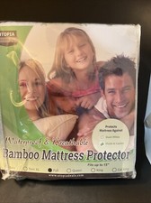 Utopia Waterproof Breathable Bamboo Mattress Protector Full Double