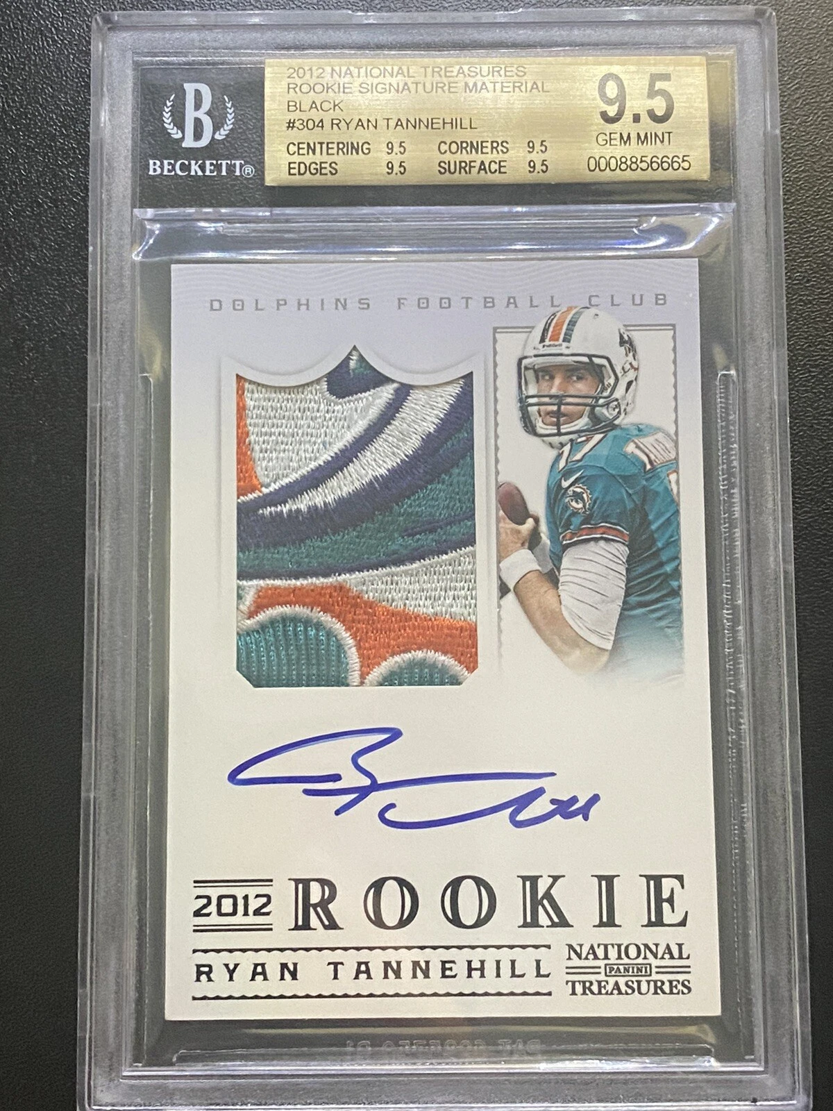 Ryan Tannehill Panini National Treasures #304 Autograph Material-Black
