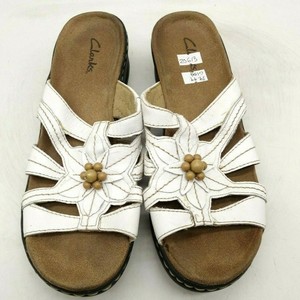 clarks floral sandals
