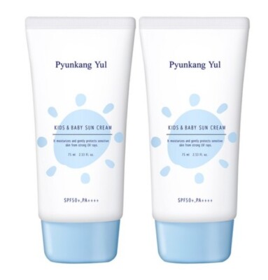 Pyunkang Yul Kids & Baby Moist Sun Cream SPF50+ PA++++ 75ml x 2EA