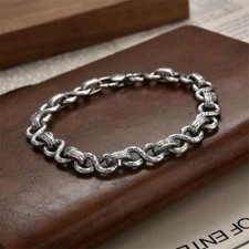 Mens Vintage Bracelet Couples Fashion Jewelry Minimalist Luxury Style Design20cm