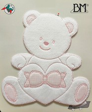 PATCH APPLICAZIONE RICAMATA TERMOADESIVA DECORO PER COPERTINA BIMBA NEONATA
