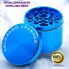 Colorado Crusher Spice Herb Tobacco Grinder 2.5 Inch 4 Piece  Aluminum 56MM