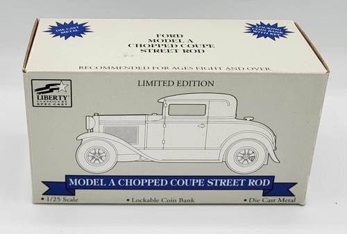 Liberty Model A Chopped Coupe Street Rod - Nebraska Cornhuskers - Coin Bank - Picture 2 of 3
