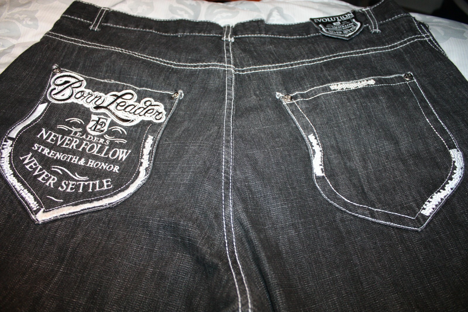 Evolution in Design Jeans Denim Mens 42 X 34 Born Lea… - Gem