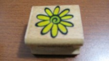 STAMPCRAFT Rubber Stamp on Wood DAISY FLOWER