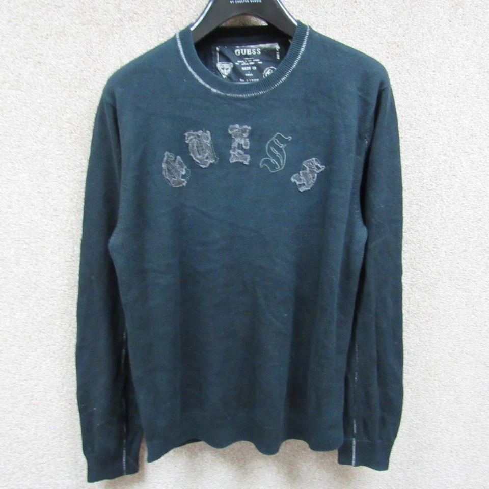 MENS GUESS COTTON JUMPER SIZE L 44/46" / REF (NC00080) - Image 2 of 4
