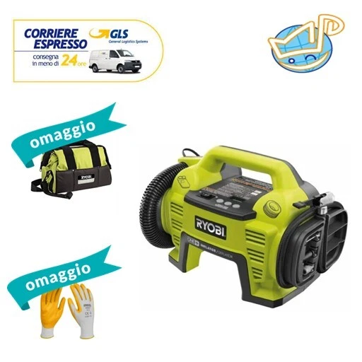 champion Nogen sommerfugl Ryobi R18I-0 Compressor Air Pressure Inflator 18V Battery Powered Only (  Body | eBay