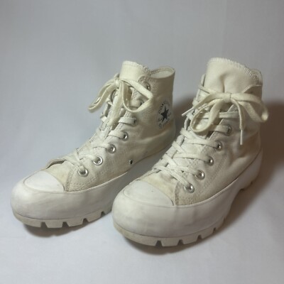 Converse All Star Platform High Top Sneaker Womens 7 White Chuck Taylor Lugged