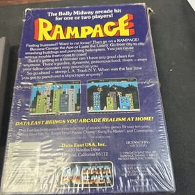 Rampage NES (Nintendo Entertainment System, 1988) Box Manual