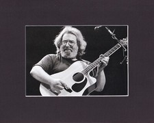 8X10" Matted Print Picture, Grateful Dead: 1987, Jerry Garcia w/Takamine