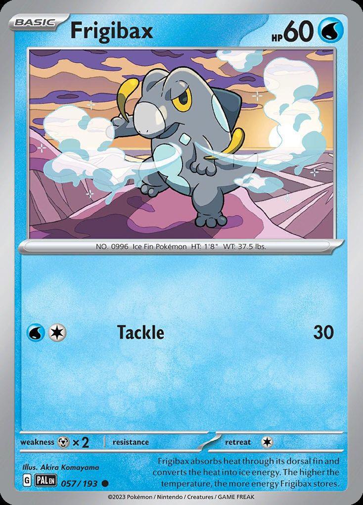 Pokemon Frigibax (57/301) Paldea Evolved LP REVERSE HOLO