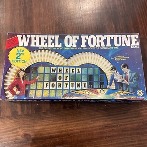Wheel Of Fortune Board Game Pressman Merv Griffin 2nd Edition 1985 Vintage 80's