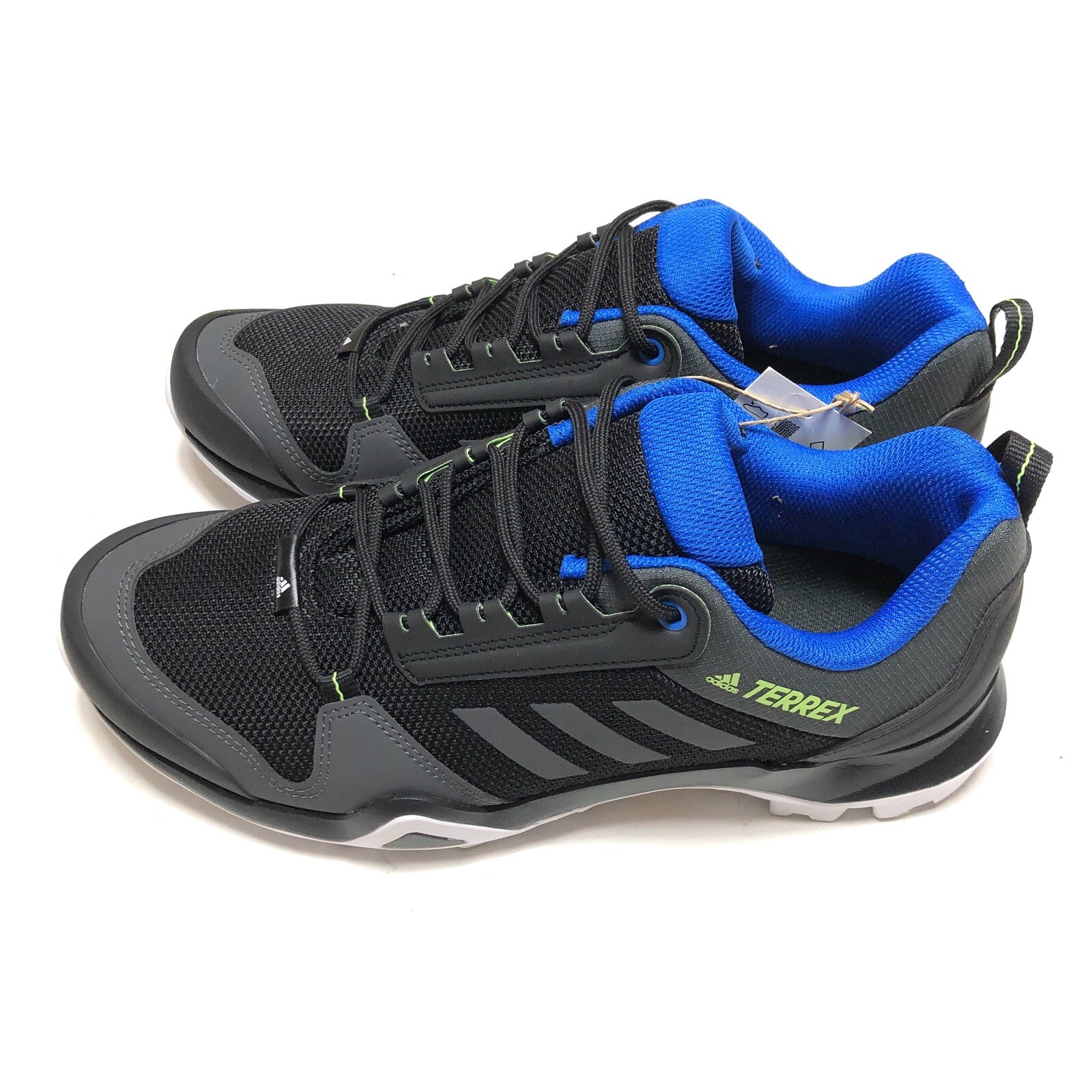 Adidas Terrex AX3 Men's Size 9 Black Gray Blue Trail Hiking Shoes EF3314 New