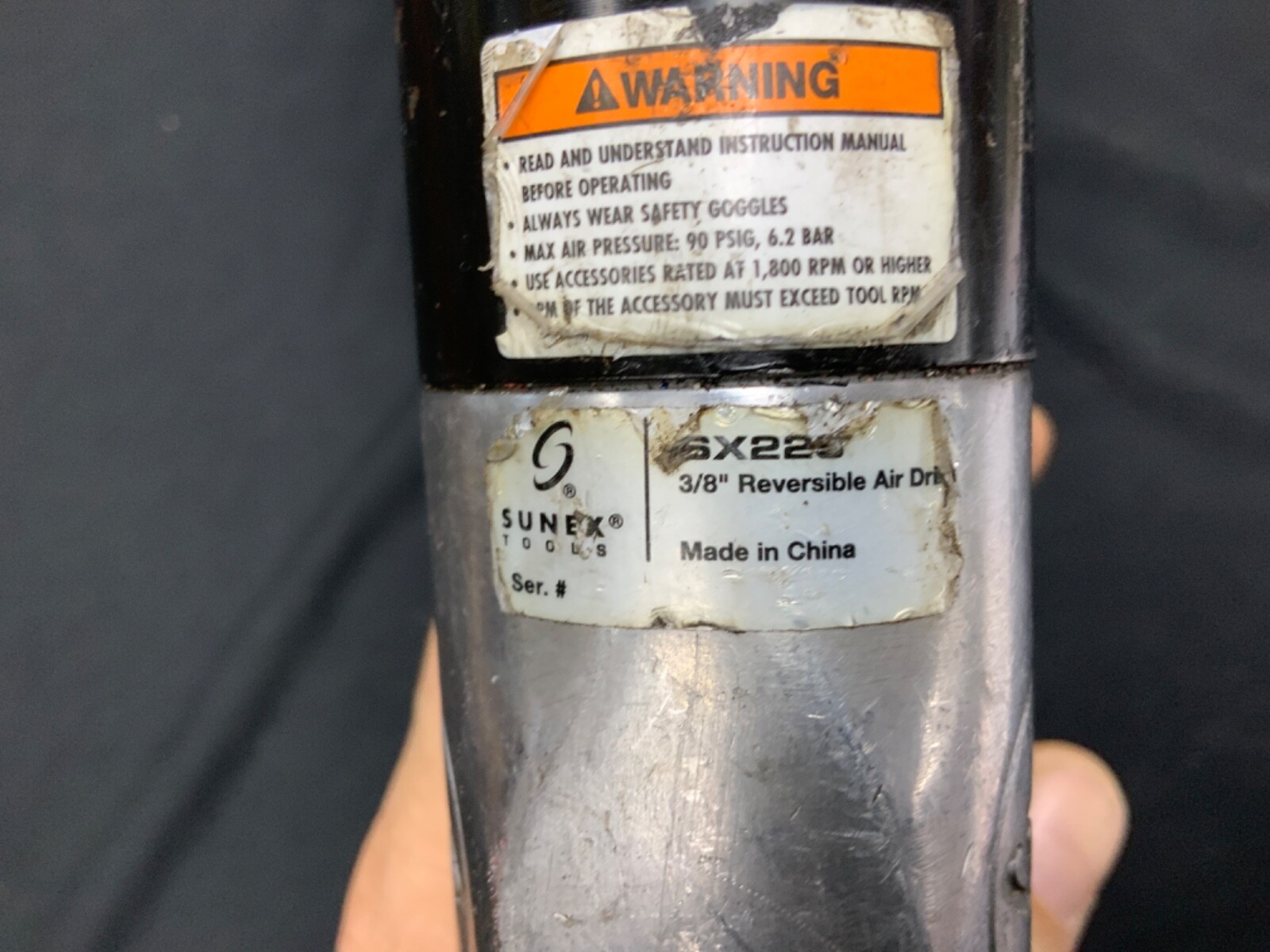 SUNEX Tools SX225 3/8” Reversible Air Drill eBay