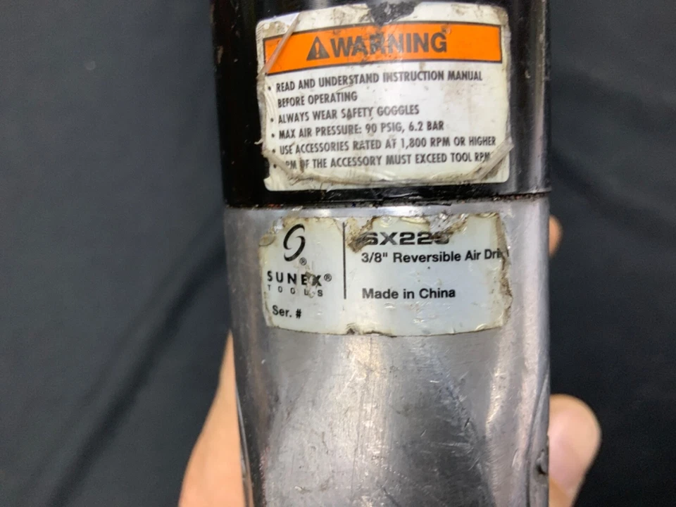 SUNEX Tools SX225 3/8” Reversible Air Drill - Imagem 3 de 4