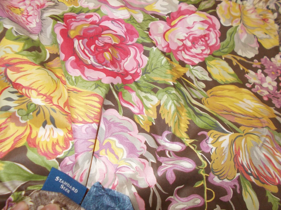 2 AVL Ralph Lauren Garden Gate Chintz Floral Std Shams French Country ...