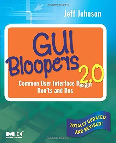 GUI Bloopers 2.0: Common User Interface Design . Johnson<| - Zdjęcie 1 z 1