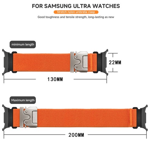 Pleciony nylonowy pasek pętli do Samsung Galaxy Watch Ultra 47mm pasek bransoletka - Zdjęcie 2 z 26